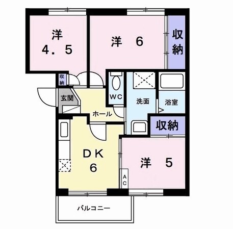 Ｍ３蔵波台の物件間取画像